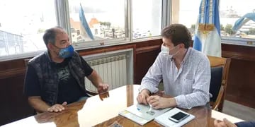 Malvinas: VGM Alberto Fernández junto al gobernador Gustavo Melella