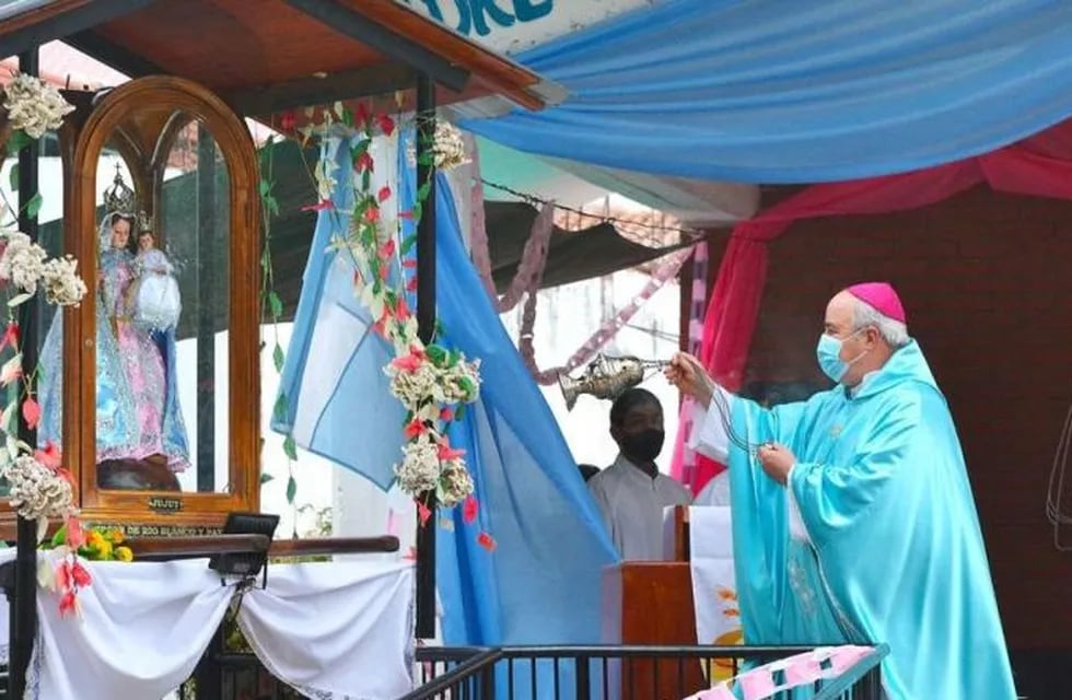 "La Virgen ha sido nuestro refugio en este tiempo de pandemia", expresó el obispo Daniel Fernández el año pasado en Río Blanco.