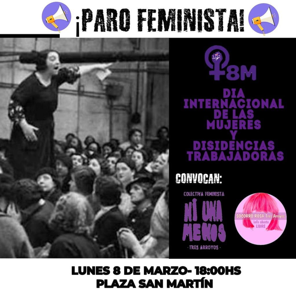  Paro Internacional Feminista y disidente  para reivindicar la lucha colectiva contra la violencia patriarcal.