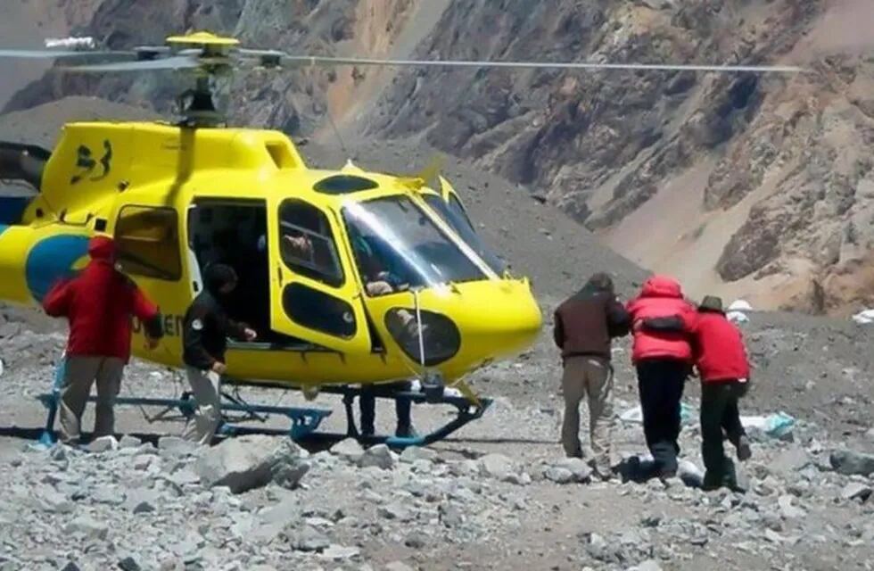 Más de 100 rescates se debieron hacer hasta la fecha en el Cerro Aconcagua.