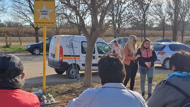 Estrella en homenaje a Claudio Roldan, víctima vial El Fuertecito