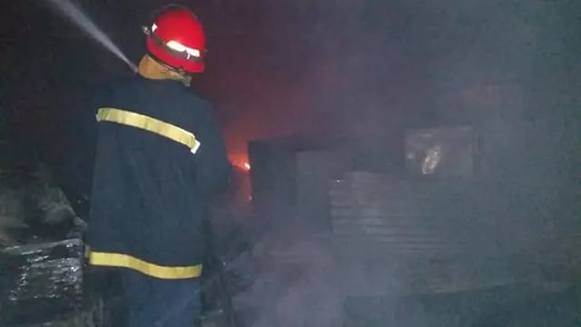 Incendio- vivienda de Guaraní
