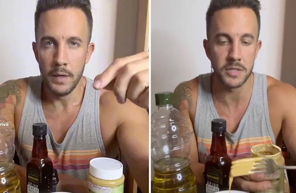 Un influencer argentino compartió un video condimentando fideos con mantequilla de maní y se volvió viral.