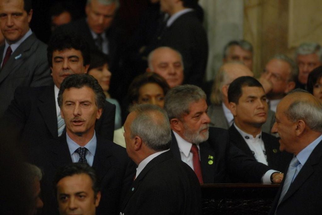 Macri y Lula en diciembre de 2007