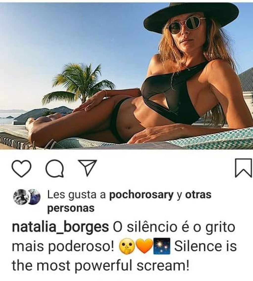 El mensaje de Natalia Borges, la supuesta novia del Pocho Lavezzi, en medio de la polémica