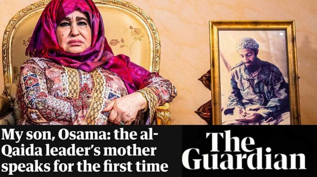 Alia Ghanem, la madre de Osama Bin Laden que rompió el silencio en The Guardian.