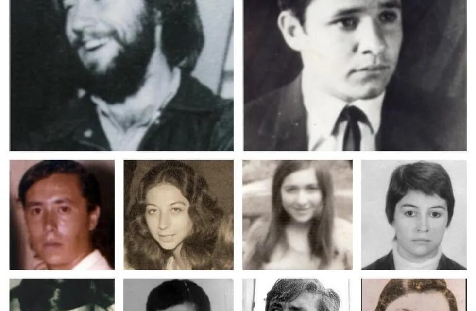 Algunos de los desaparecidos que aún son buscados por la Justicia. (Prensa Comisión Derechos Humanos)