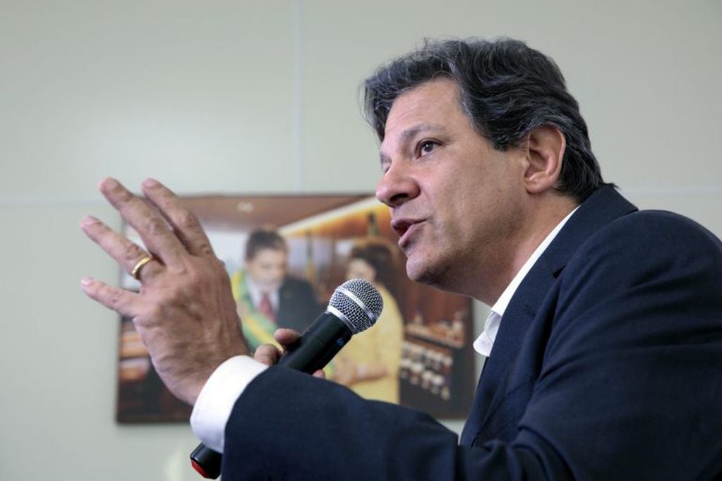 Fernando Haddad, candidato de Lula Da Silva. (BLOOMBERG).