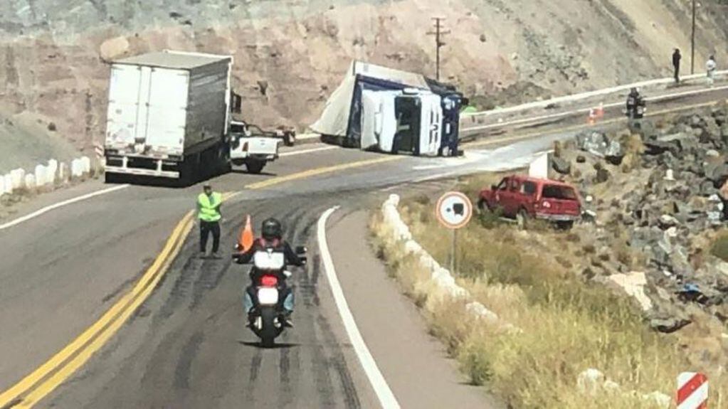 Accidente en la ruta a Chile
