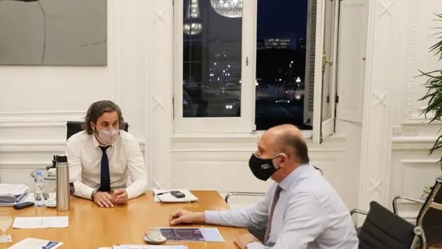 Omar Perotti se reunió con Santiago Cafiero y Alberto Fernández