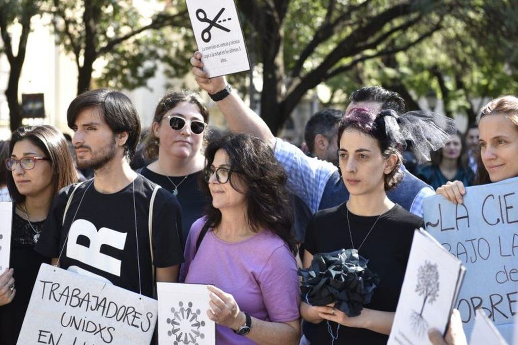 Protesta de Conicet Córdoba.