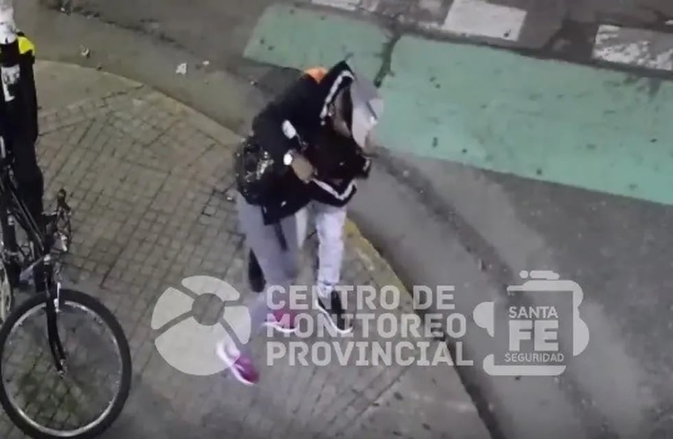 Trapito que golpeó a una joven en avenida Pellegrini fue demorado por la policía.(Captura YouTube)