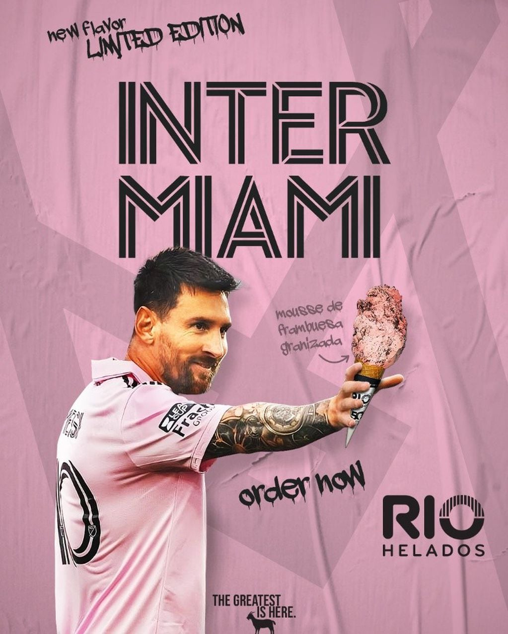 "Inter Miami", el gusto de helado dedicado a Lionel Messi.