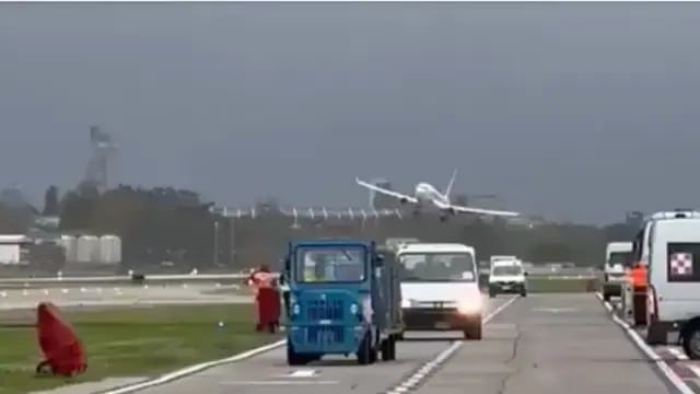 La impactante maniobra de un piloto en Aeroparque