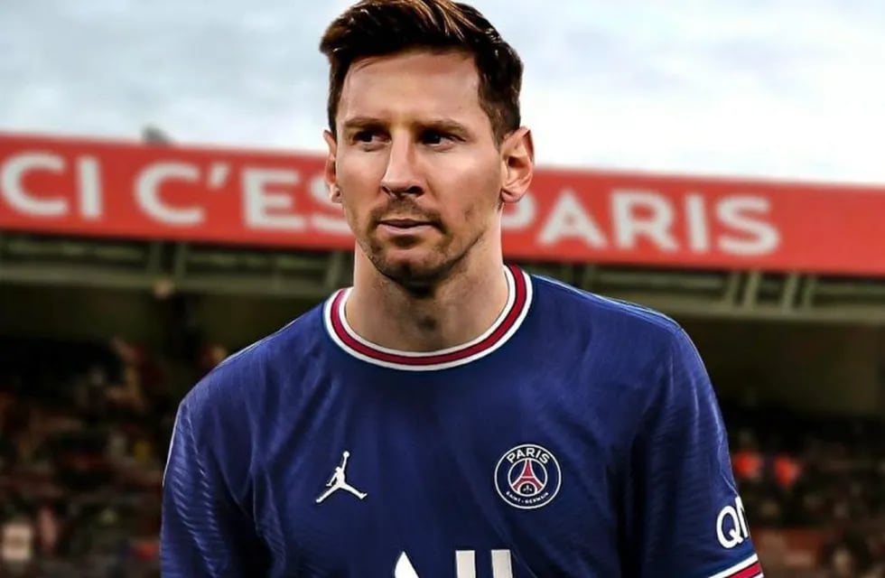 Así se vería Messi con la casaca parisina.