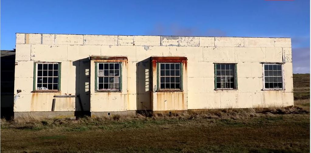 Lugar donde habría sido emplazado el Hospital de Campaña, Caleta Trullo - Malvinas.
