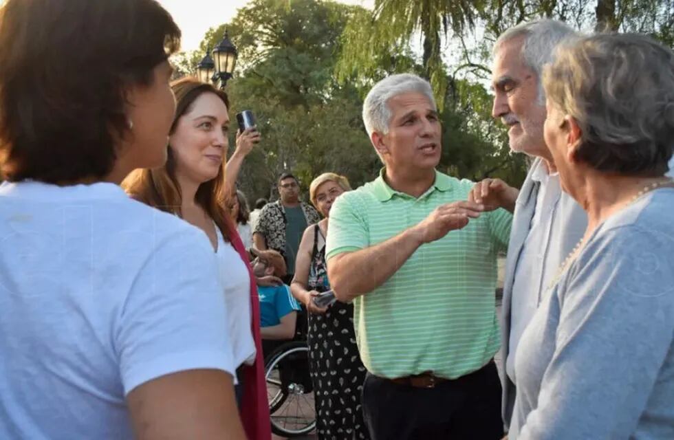 María Eugenia Vidal en San Luis, junto a Claudio Poggi.