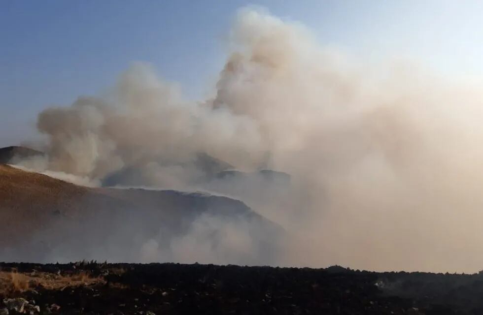 Incendio forestal en Capilla del Monte. Foto: Ministerio de Seguridad de la Provincia de Córdoba