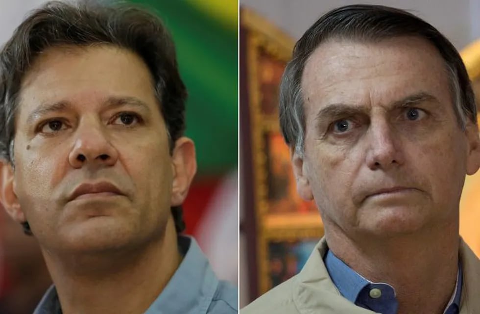 Jair Bolsonaro y Fernando Haddad - El ballotage de Brasil se define. (AP)