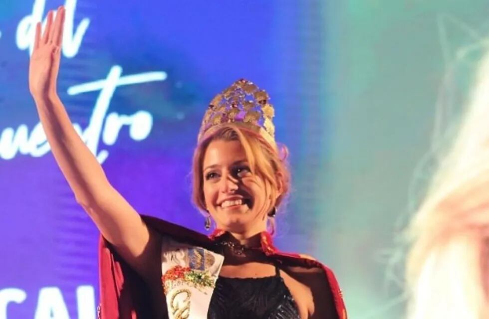 Giuliana Calani la Reina de la Vendimia del departamento de San Martín cuya reemplazante será electa durante la fiesta que se llevará a cabo el 19 de diciembre. Gentileza MSM