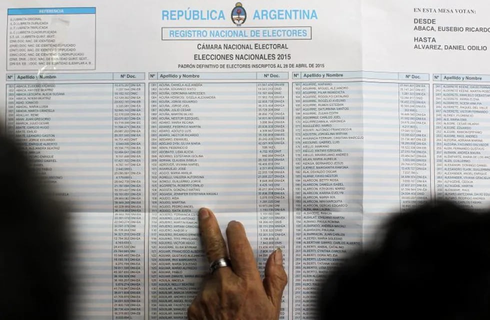 La Justicia Nacional Electoral permite iniciar la gestión en la web. (Archivo EFE)