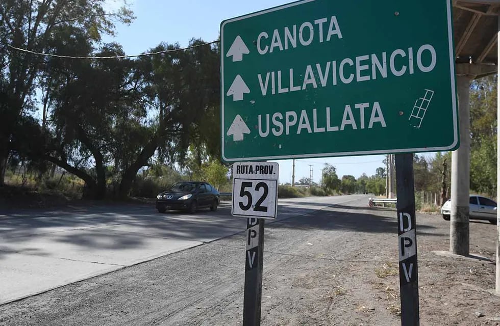 Ruta Provincial 52 en Villavicencio./Imagen ilustrativa