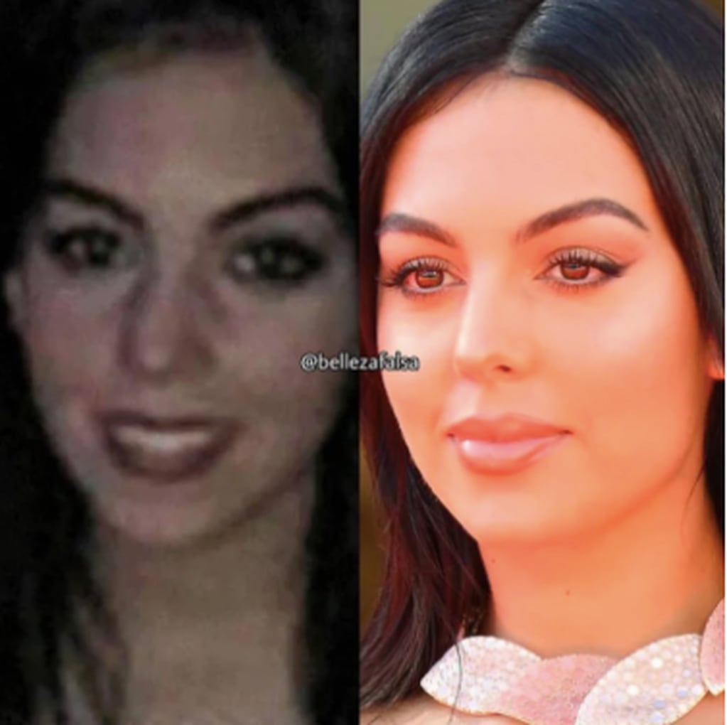 La comparación de una foto antigua y una actual de Georgina Rodríguez que obtuvieron sus fanáticos.