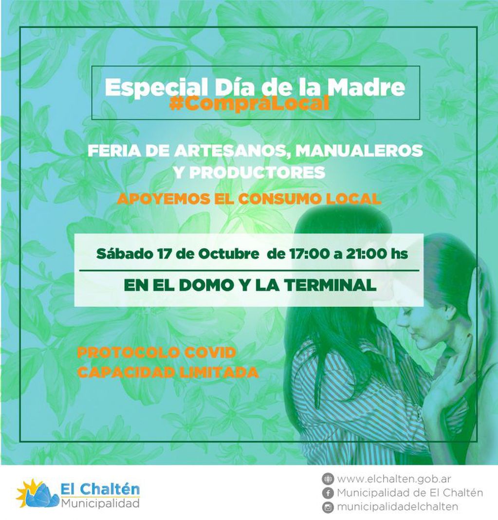 La Municipalidad de El Chaltén celebra el Día de la Madre.