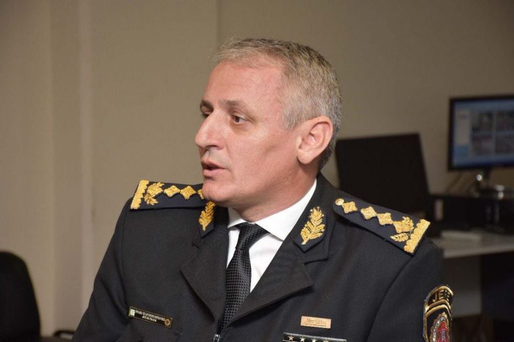 Gustavo Velez, Jefe de Policía. (Twitter del Ministerio de Seguridad de Córdoba)