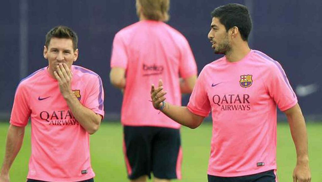 Lucho Suárez junto a su amigo, Lionel Messi, quien lo espera en Miami.
