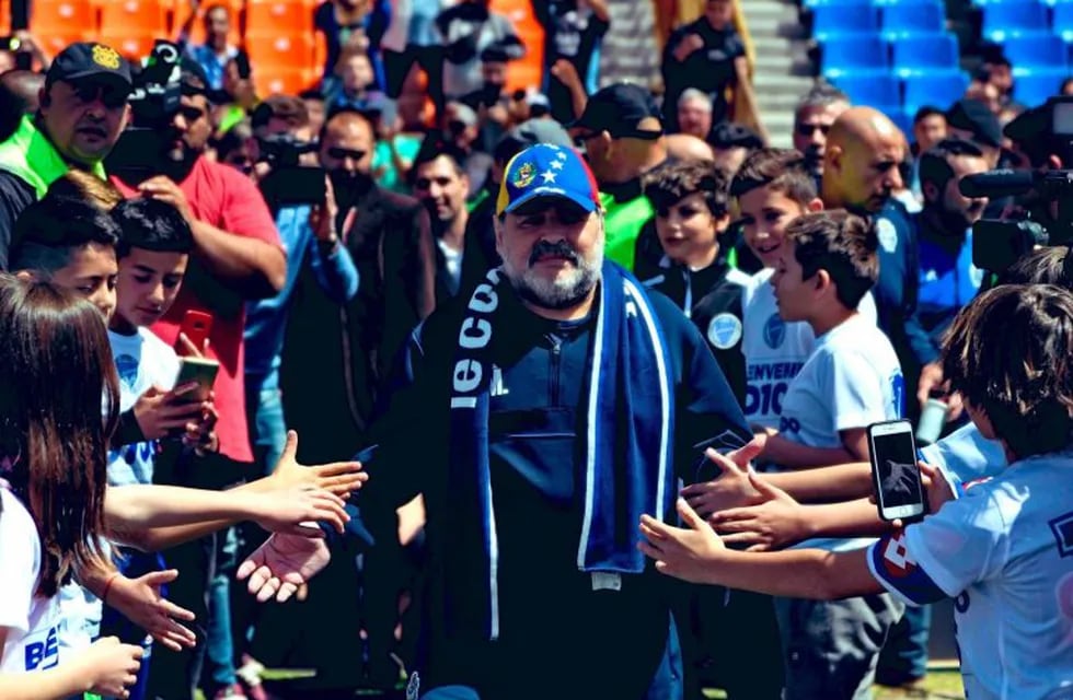 Diego Maradona en Mendoza. Primer triunfo con Gimnasia