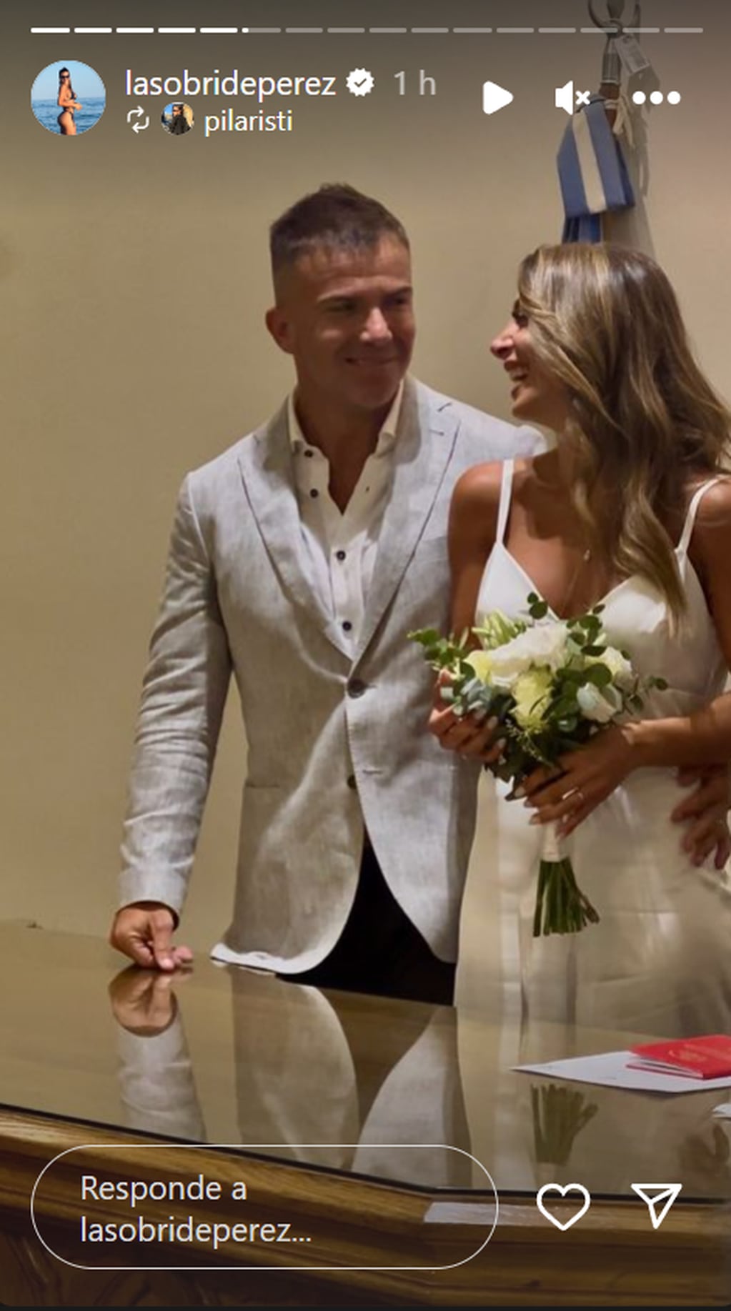 Sol Pérez y Guido Mazzoni se casaron por civil. (Instagram Sol Pérez)