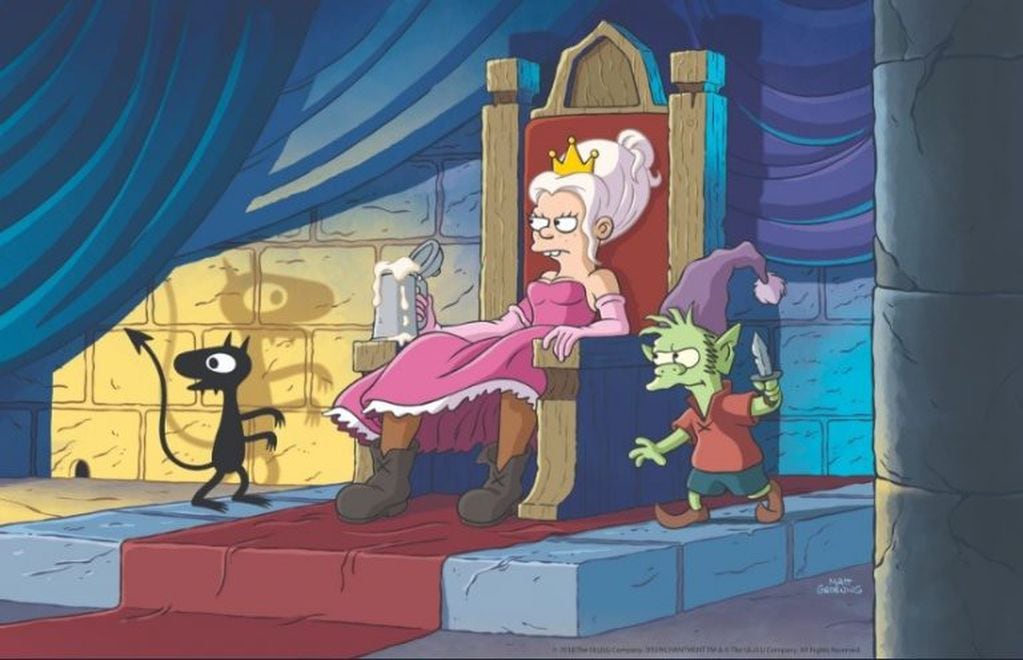 Las primeras imágenes de la serie de animación de Matt Groening para Netflix. (Foto: Twitter)
