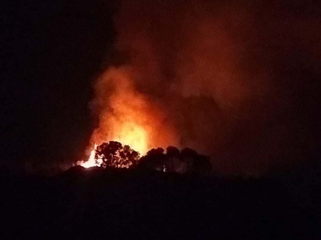 2° Incendio en la planta de tratamiento de residuos de Unquillo (Foto: Alejandra Rodiño)