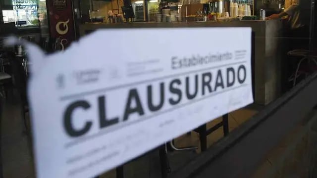 CLAUSURADOS. La Municipalidad obligó a cerrar a varias firmas y edificios (LaVoz/Archivo).