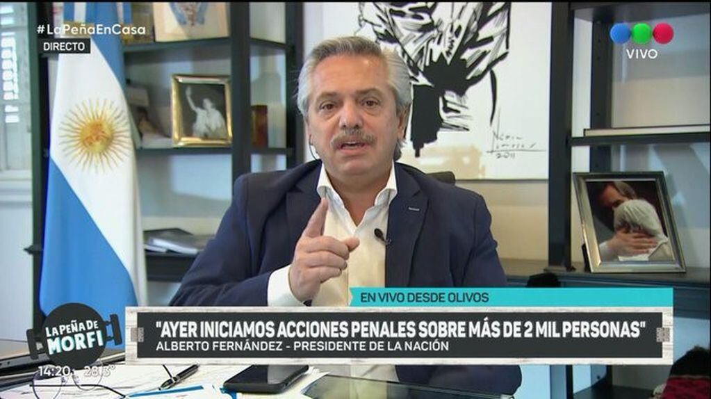 Alberto Fernández: "Me preocupa el idiota que circula con fiebre"
