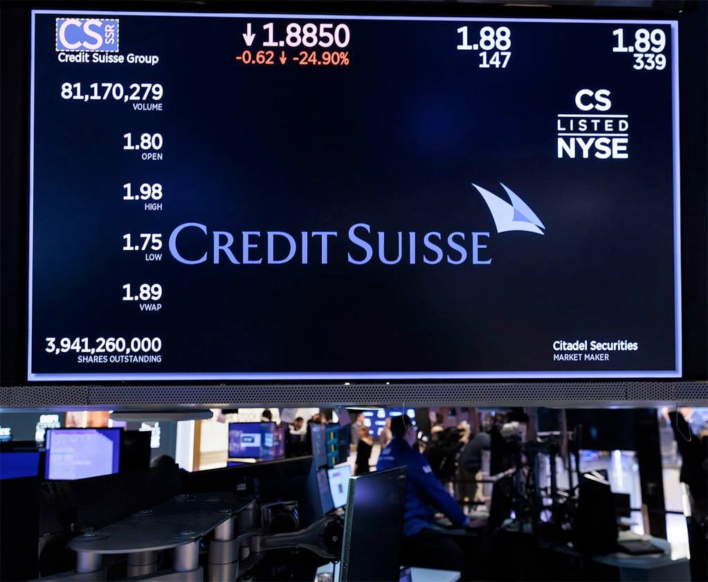 La caída del Credit Suisse, en la mira del mundo.
