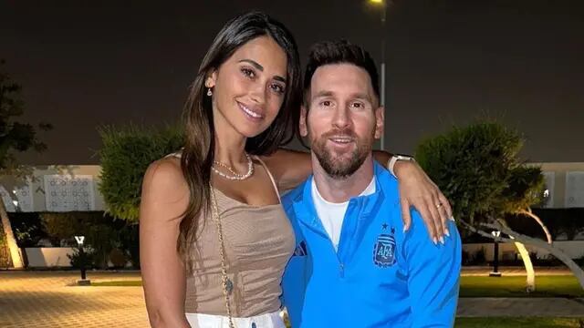 Antonela Roccuzzo y sus hijos celebraron la victoria de la Selección Argentina y Messi.