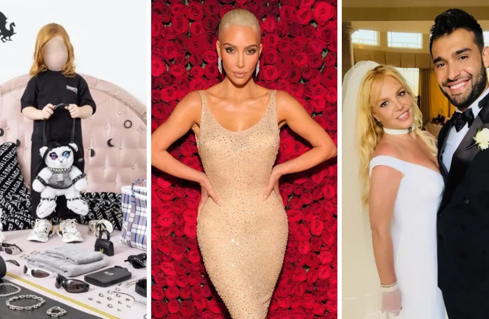 Kim Kardashian arruinó el vestido de Marilyn Monroe, Britney Spears se casó y la polémica de Balenciaga con niños: un repaso por el 2022.