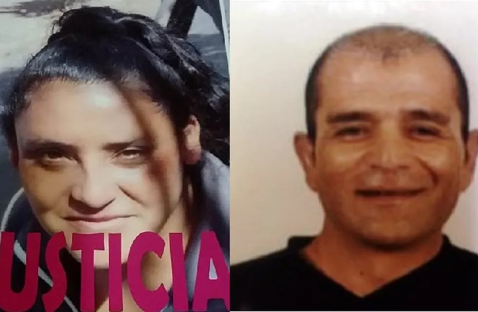 Natalia Tagua y la persona detenida por su asesinato, Arturo Sáez.