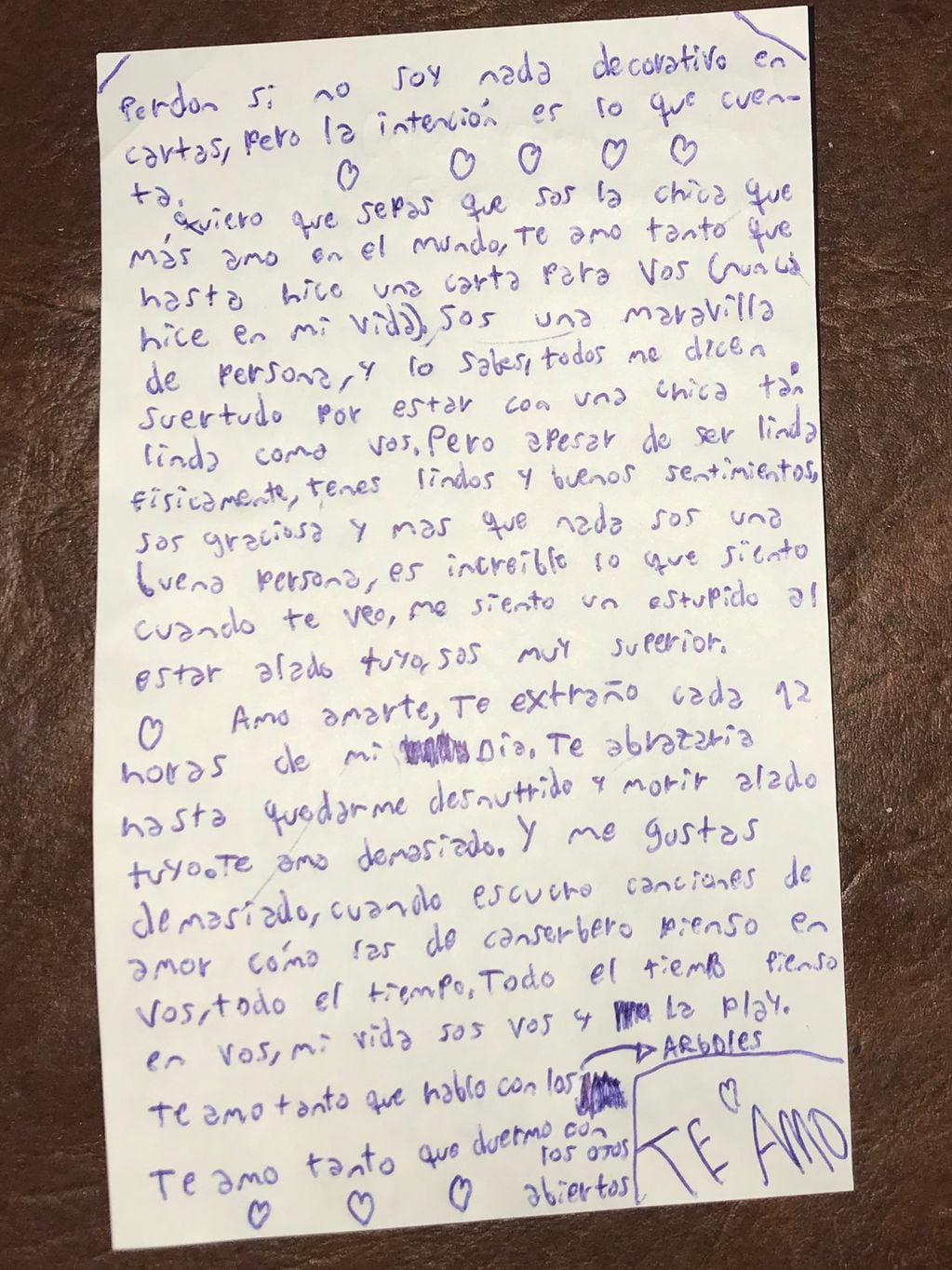 La tierna carta del niño de 12 años