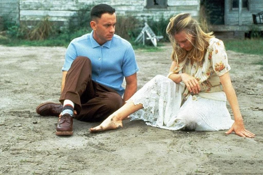 Tom Hanks y Robin Wright en Forrest Gump.