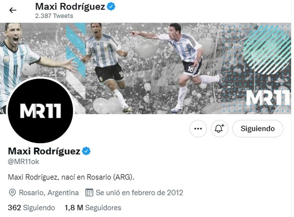Maxi Rodríguez cambió la foto de perfil de sus redes sociales