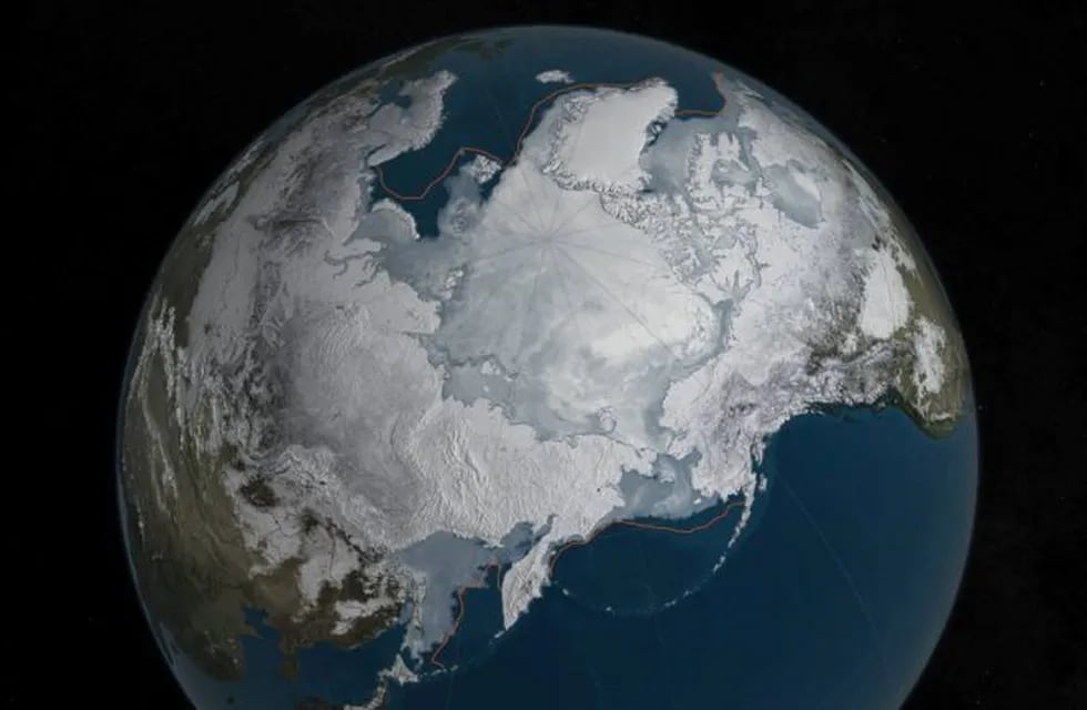 Antártida desde el espacio.