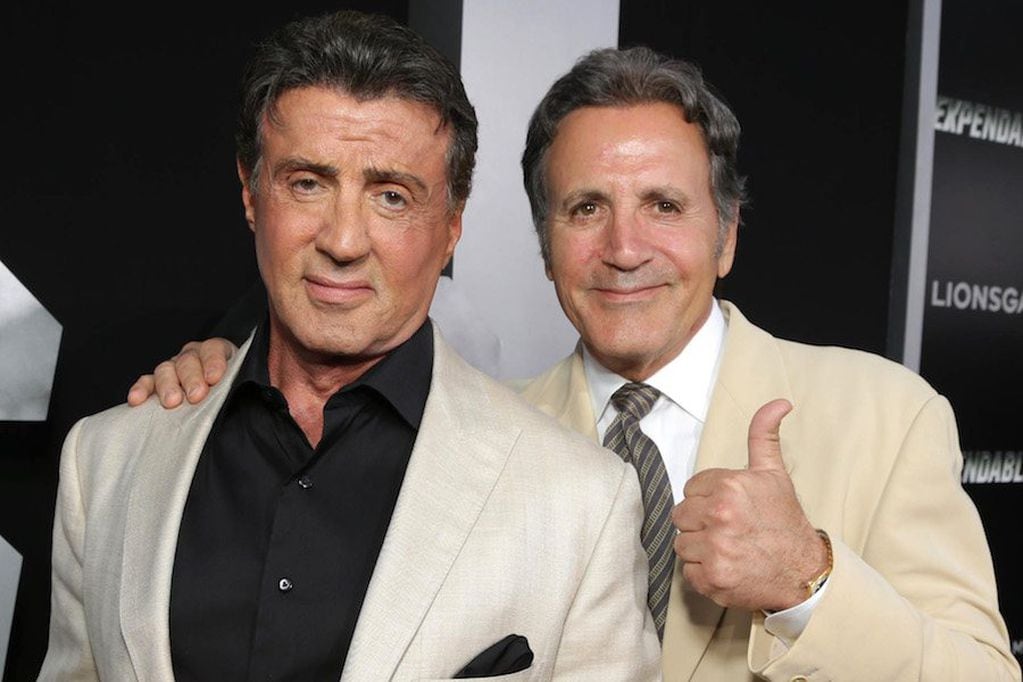 Sylvester Stallone junto a su hermano Frank.