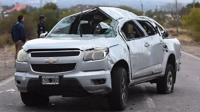 Accidente vial en el circuito El Challao 