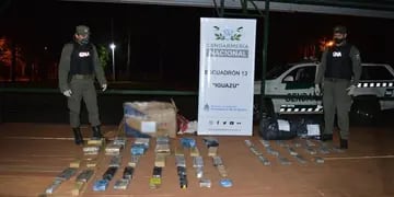Gendarmería Nacional halló 54 kilogramos de marihuana en Puerto Iguazú