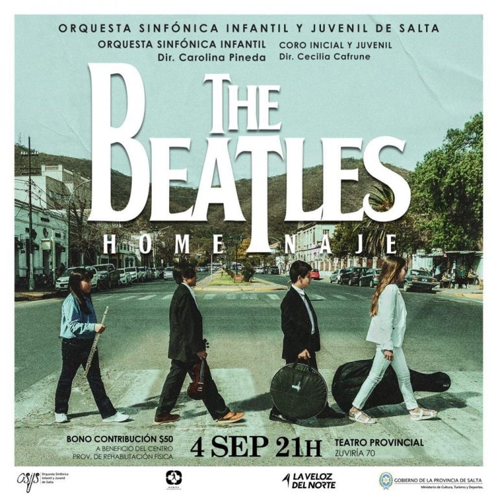 Homenaje a The Beatles en el Teatro Provincial (Facebook del Teatro Provincial de Salta)