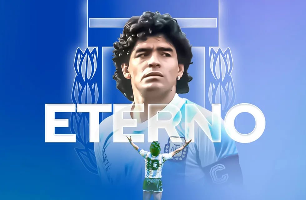 El posteo de la AFA recordando los 1.000 días sin Maradona. (Prensa AFA)