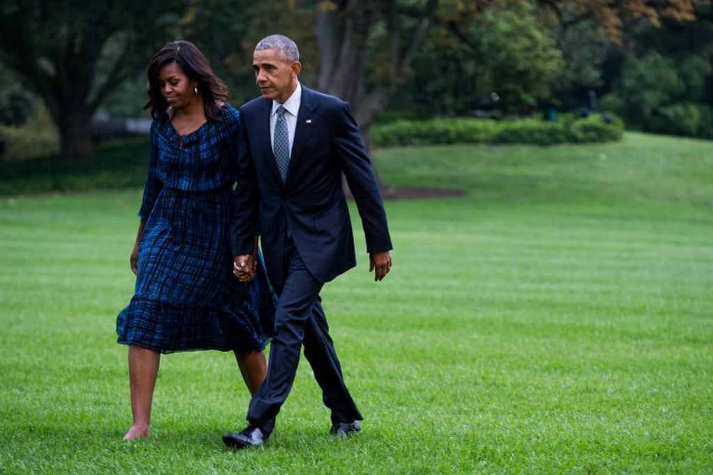 Michelle y Barack Obama. Foto: ZACH GIBSON / AFP.